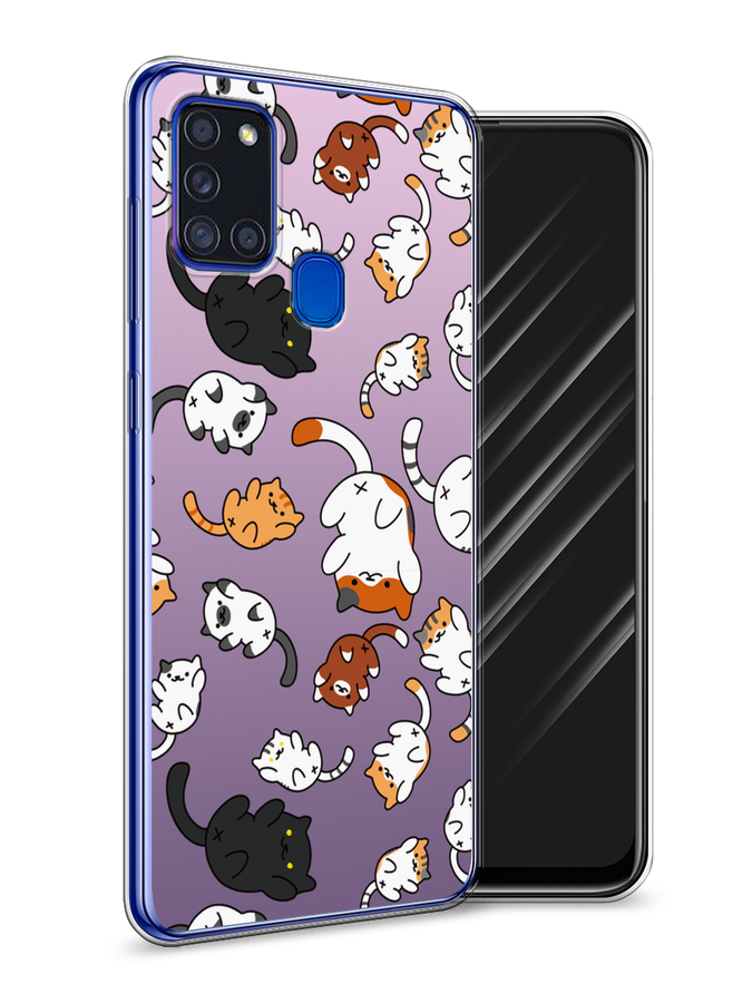 

Чехол Awog на Samsung Galaxy A21s / Самсунг A21s "Котопад", Разноцветный, 2100250-7