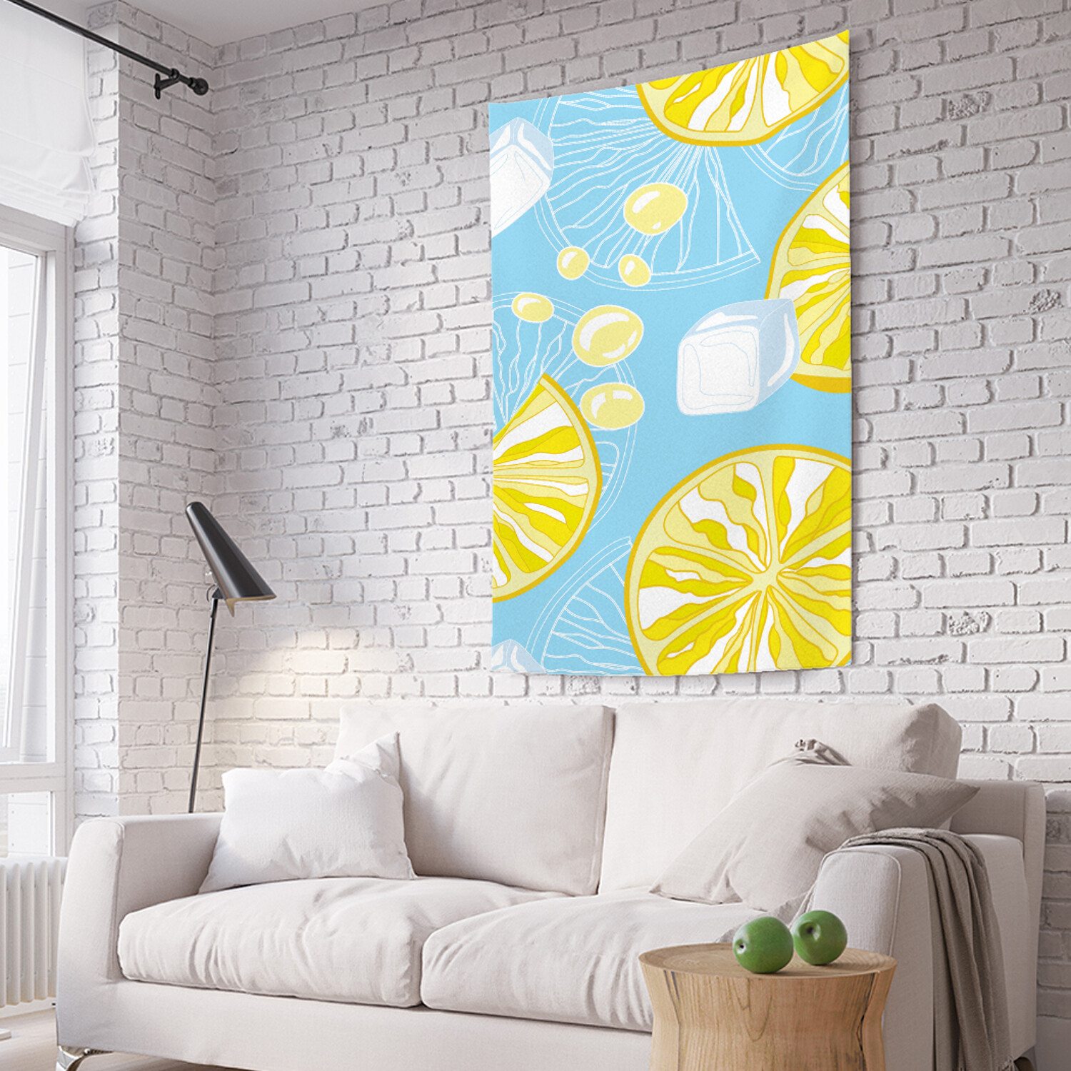 

Вертикальное фотопанно на стену JoyArty JoyArty "Лимонный лед", из ткани, 100х150 см, Лимонный лед