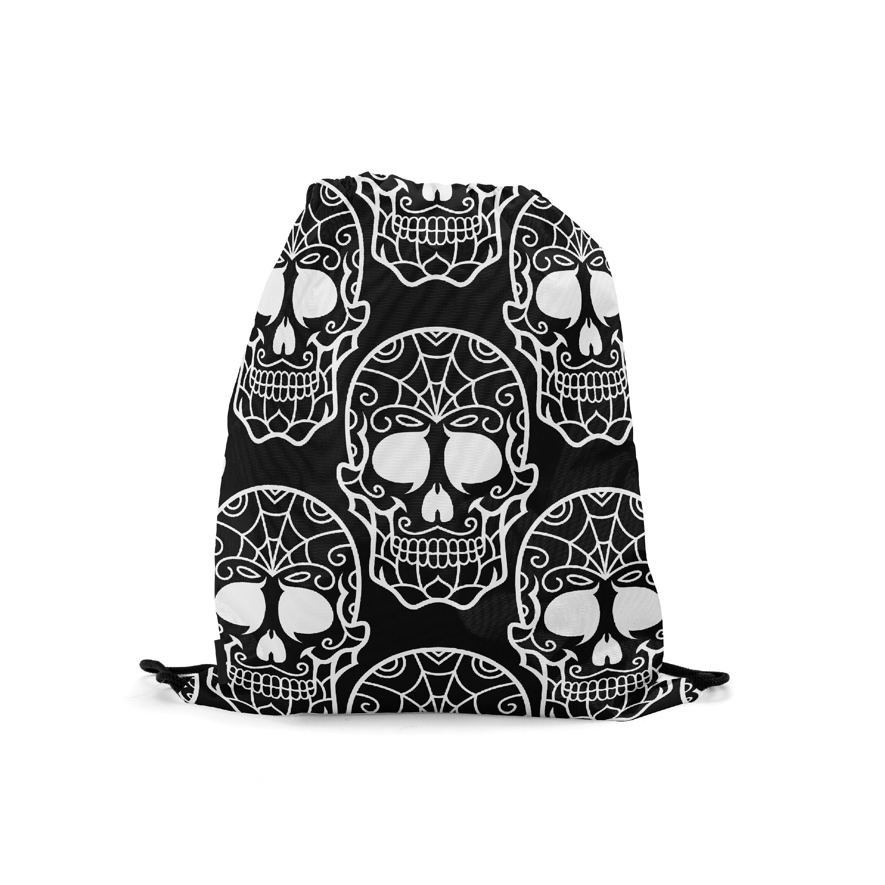 

Мешок-рюкзак для сменной обуви Burnettie SkullPattern02, Черный
