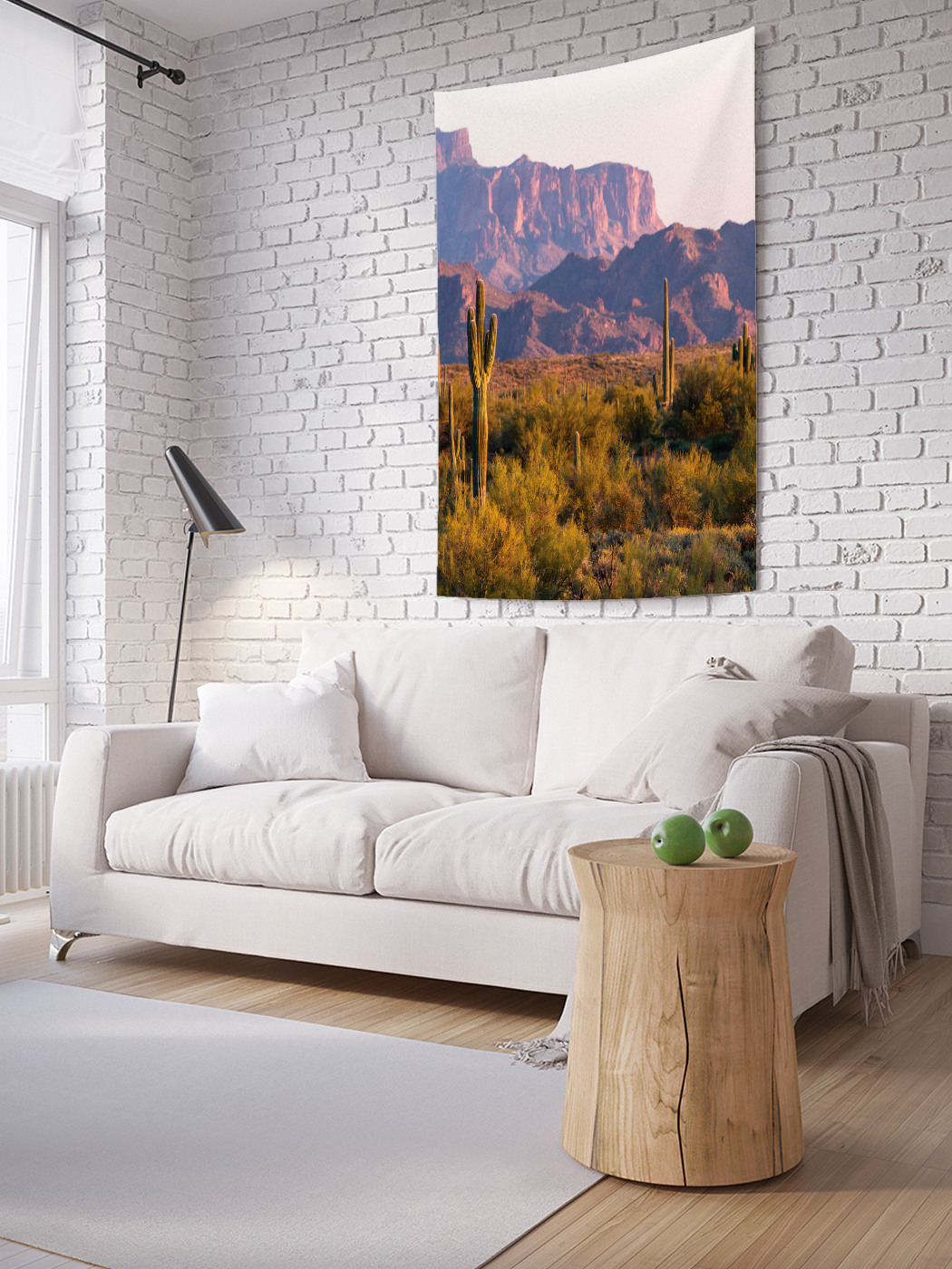 

Вертикальное фотопанно на стену JoyArty Кактусовое ограждение 150x200 см, Кактусовое ограждение