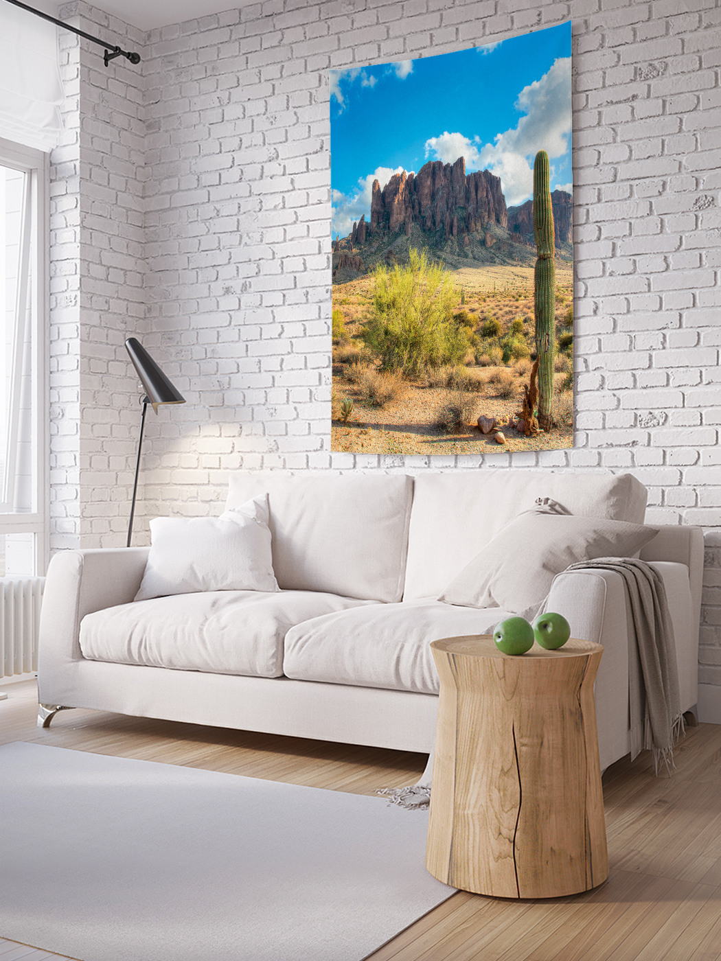 

Вертикальное фотопанно на стену JoyArty Кактус у горы 150x200 см, Кактус у горы