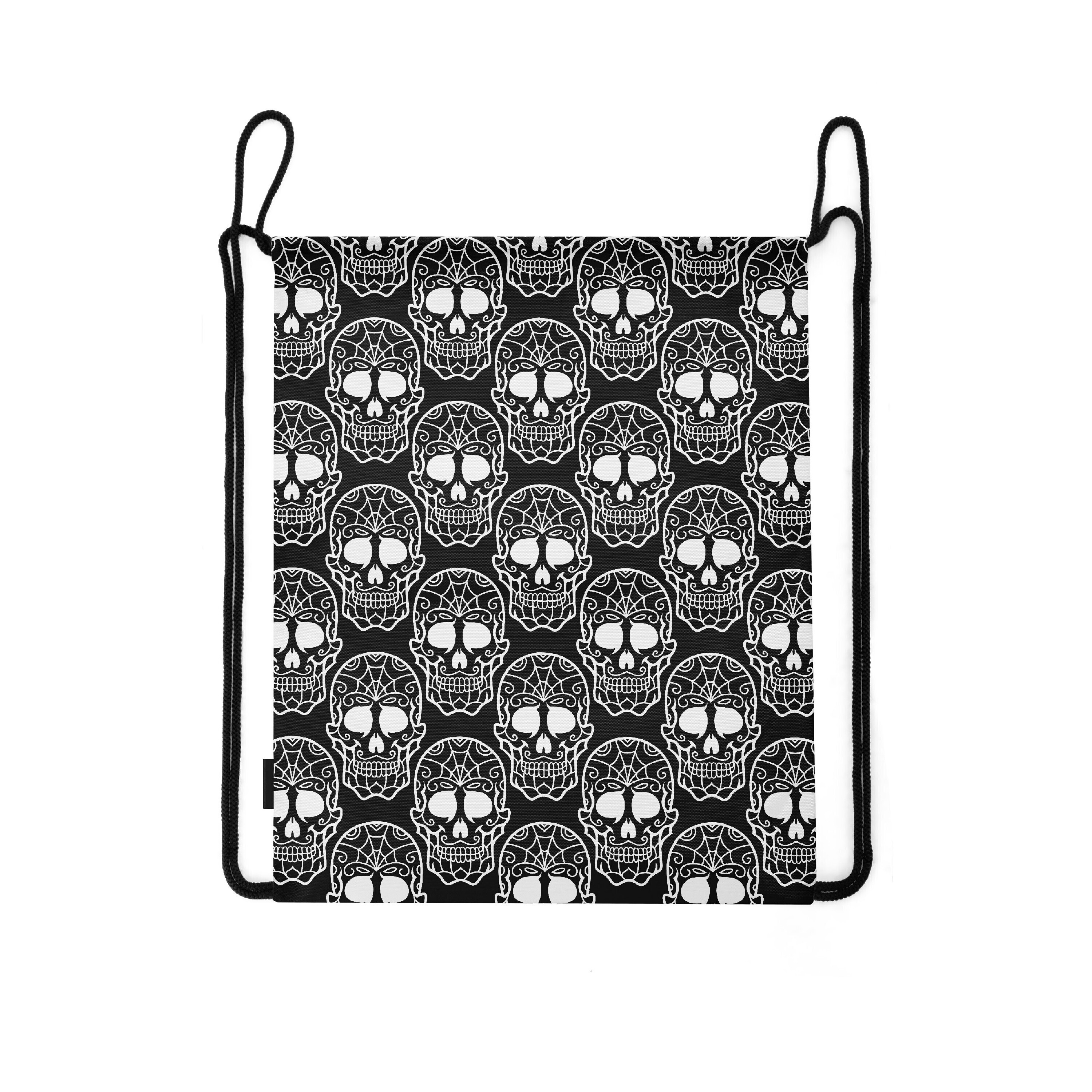 

Мешок-рюкзак для сменной обуви Burnettie SkullPattern02Big, Черный