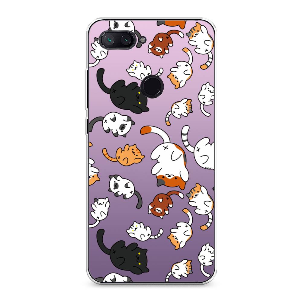 

Чехол Awog на Xiaomi Mi 8 Lite (Youth Edition) "Котопад", Разноцветный, 34550-7