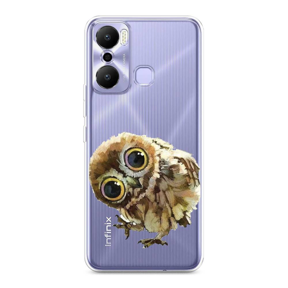 

Чехол Awog на Infinix Hot 20 Play "Любопытный совенок", Коричневый;белый;прозрачный, 3103550-1