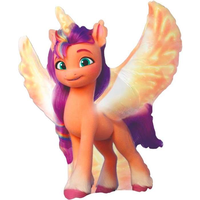 

Шар фольгированный 34 Фигура My Little Pony Лошадка Санни, 1 шт., Разноцветный