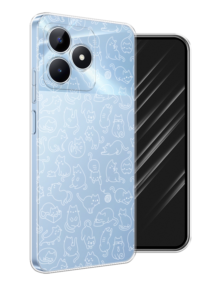 

Чехол Awog на Realme C60 "Шкодливые котики", Прозрачный;бежевый, 2516550-1