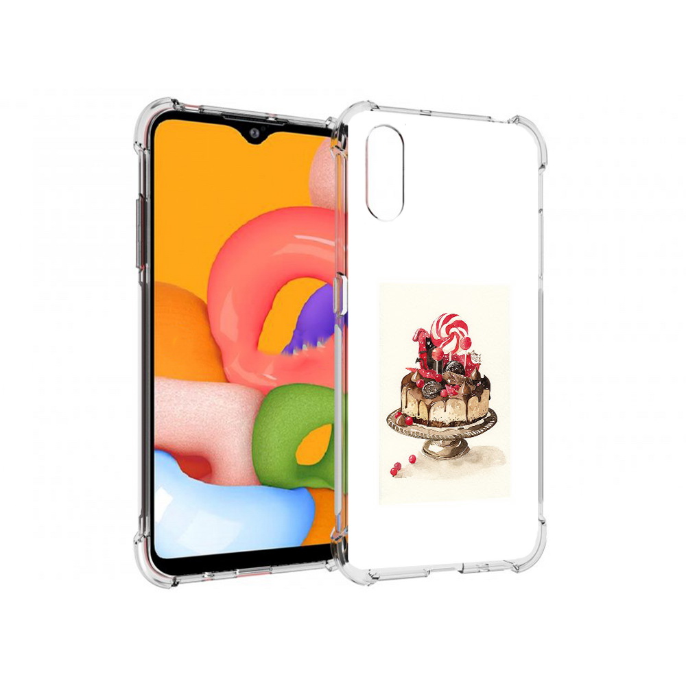 

Чехол MyPads Tocco для Samsung Galaxy A01 вкусный торт (PT144711.509.262), Прозрачный, Tocco