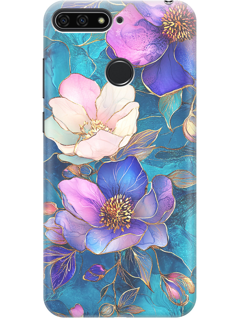 

Силиконовый чехол на Honor 7C Pro / Huawei Y7 Prime (2018) / Nova 2 Lite с принтом 864583, Прозрачный;белый;синий, 718524523