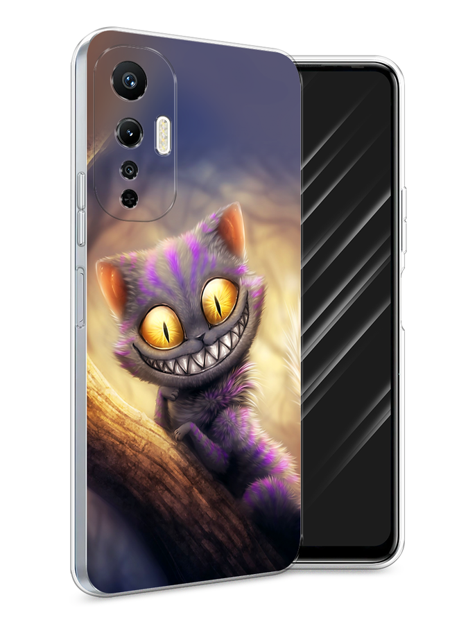 

Чехол Awog на Infinix Hot 20S "Cheshire Cat", Фиолетовый;желтый, 3103650-1