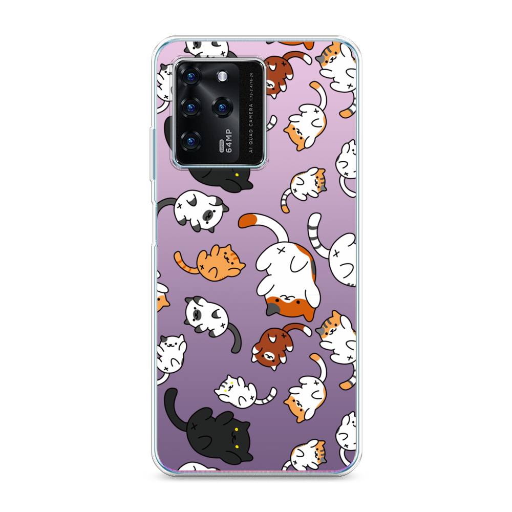 

Чехол Awog на ZTE Blade V30 / ЗТЕ Блэйд V30 "Котопад", Разноцветный, 135350-7