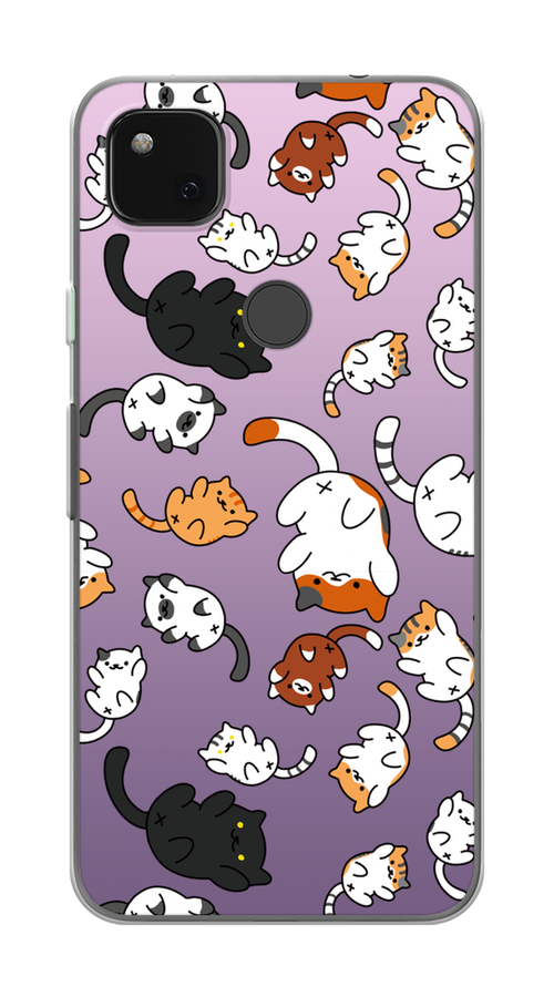 

Чехол Awog на Google Pixel 4A "Котопад", Разноцветный, 270650-7