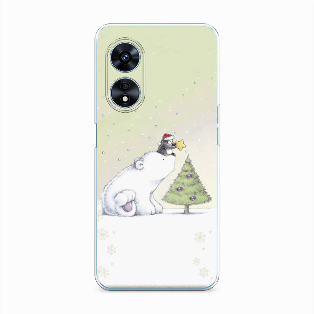 

Чехол на Oppo A97 "Украшение елки", Белый;бежевый, 2511050-5