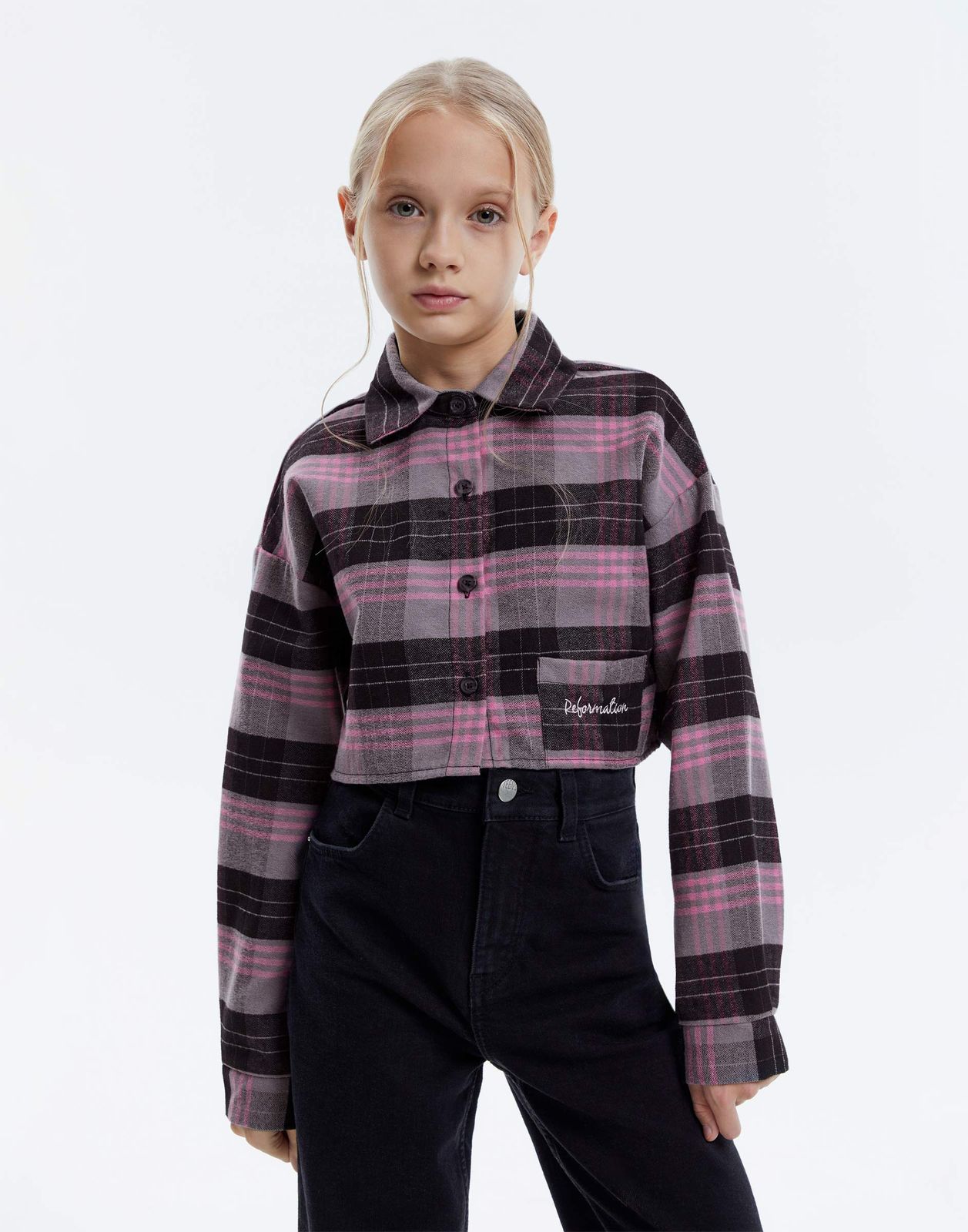 

Рубашка для девочки Gloria Jeans GWT004190 розовый/разноцветный 14+/170, GWT004190