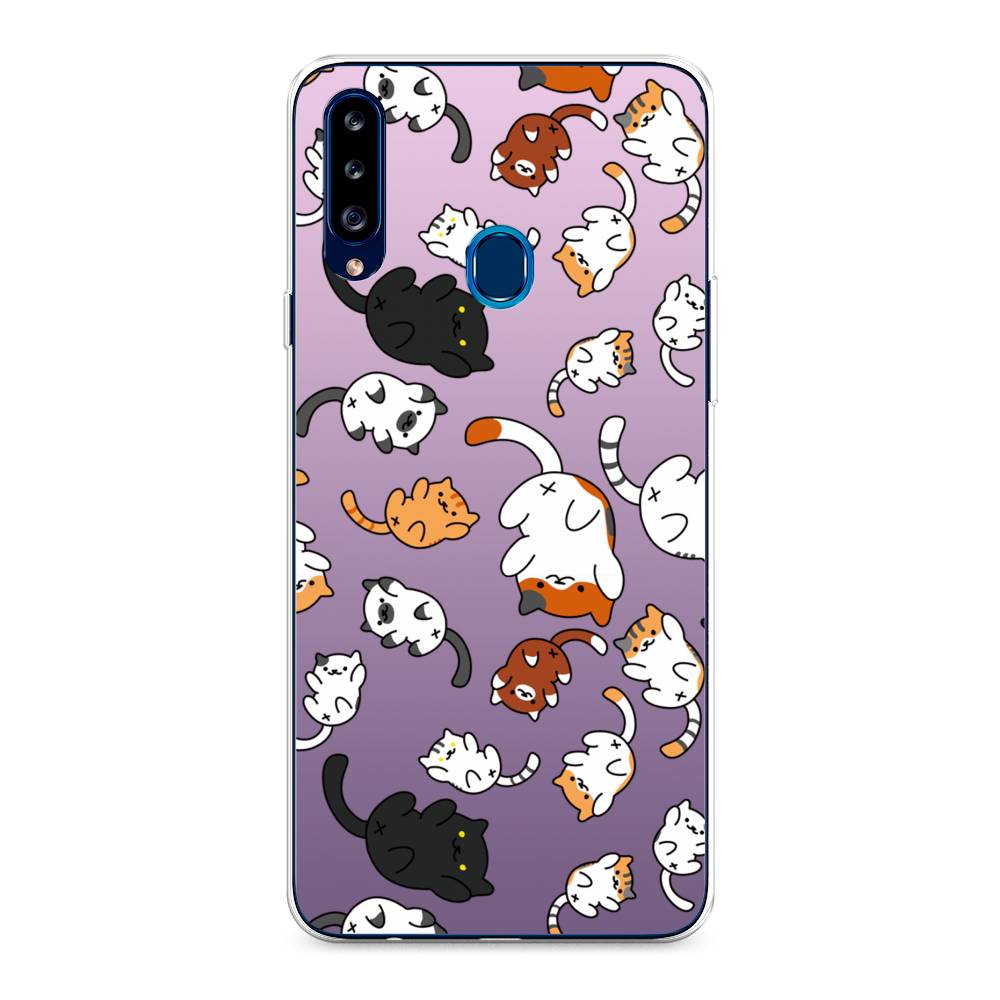 

Чехол Awog на Samsung Galaxy A20s / Самсунг A20s "Котопад", Разноцветный, 2100850-7