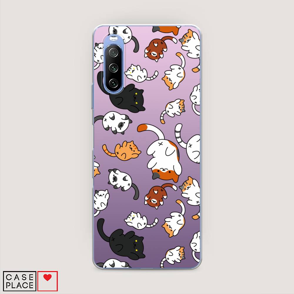 

Чехол Awog на Sony Xperia 10 III "Котопад", Разноцветный, 54950-7