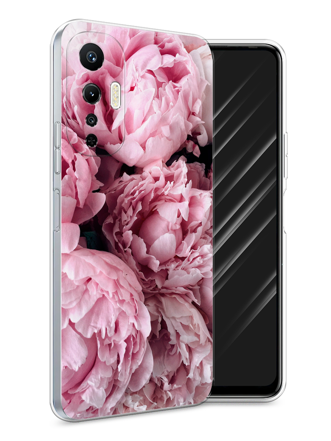 

Чехол Awog на Infinix Hot 20S "Нежные пионы", Розовый;черный;белый, 3103650-8