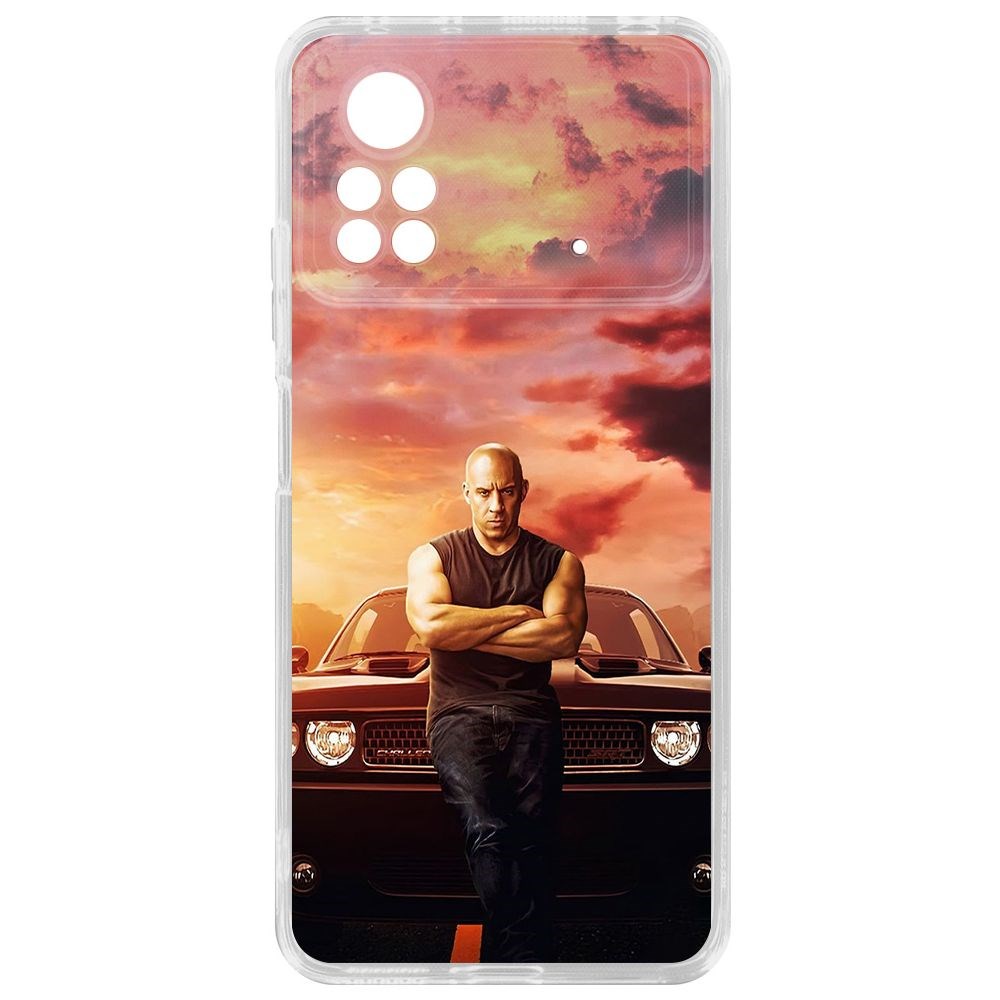 

Чехол-накладка Krutoff Clear Case Форсаж. Доминик Торетто для Xiaomi Poco X4 Pro 5G, Прозрачный