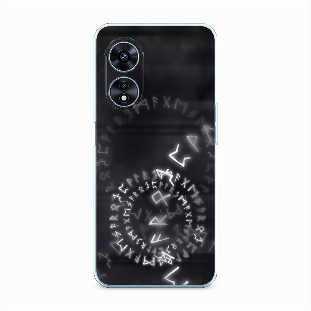

Чехол на Oppo A97 "Руны", Серый;черный, 2511050-3
