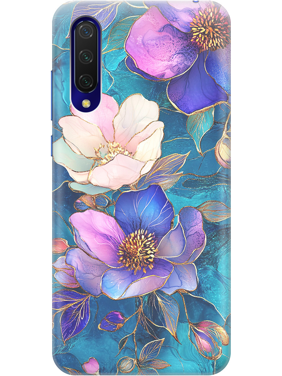 

Силиконовый чехол на Xiaomi Mi 9 Lite / CC9 с принтом "Фиолетовые цветы и листья", Прозрачный;белый;синий, 721722523