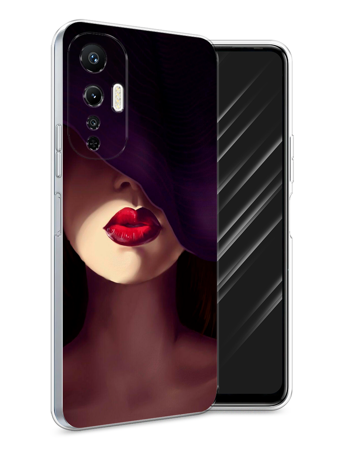 

Чехол Awog на Infinix Hot 20S "Красные губы", Черный;бежевый;красный, 3103650-7
