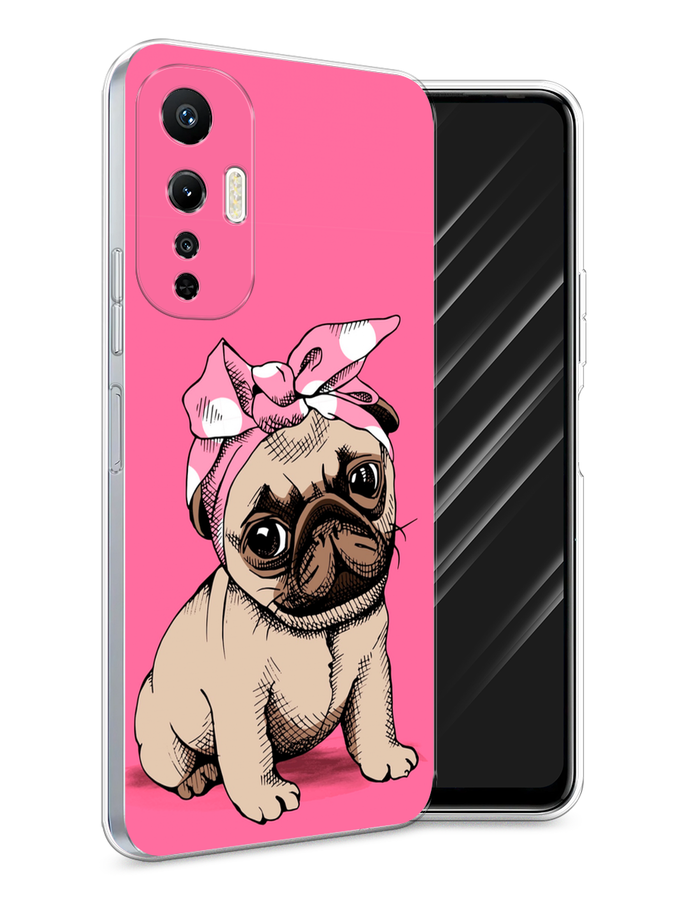 

Чехол Awog на Infinix Hot 20S "Dog Pin-Up", Розовый;бежевый, 3103650-2