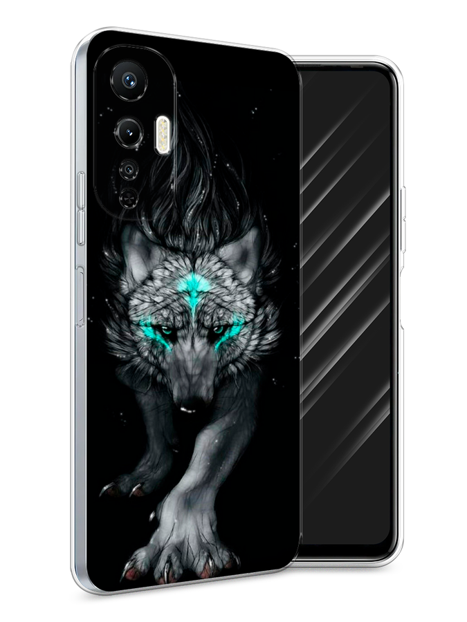 

Чехол Awog на Infinix Hot 20S "Волшебный волк", Черный;серый, 3103650-2