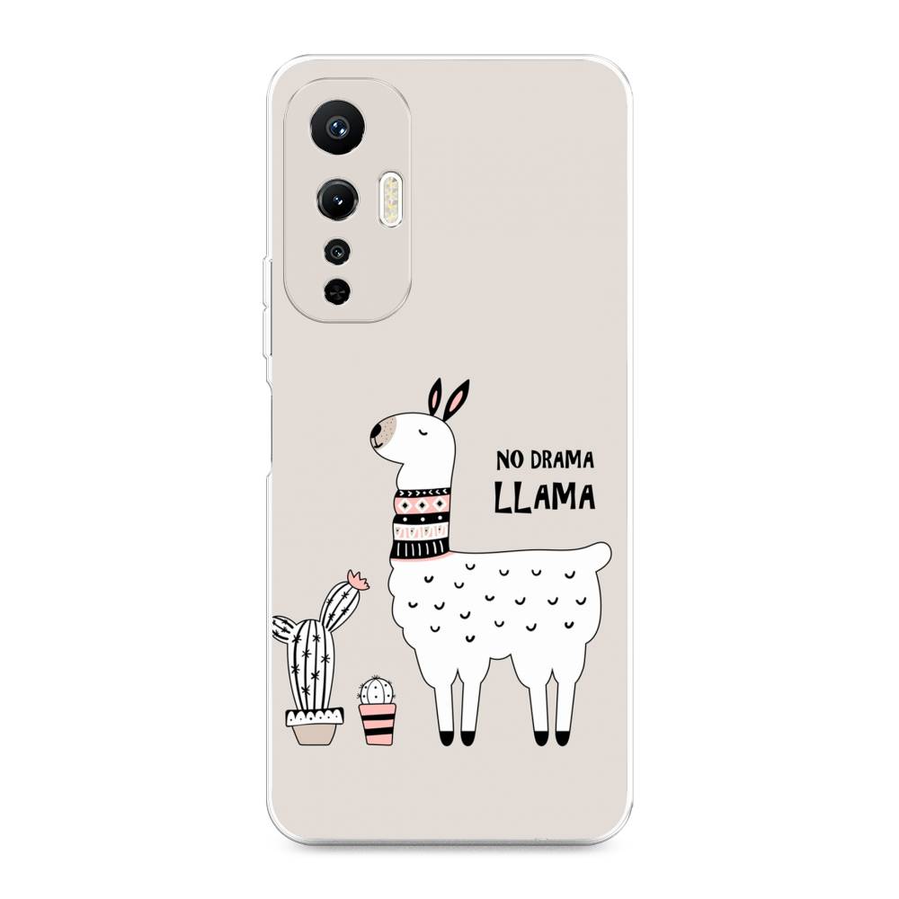 

Чехол Awog на Infinix Hot 20S "No drama LLama", Бежевый;серый;белый, 3103650-2