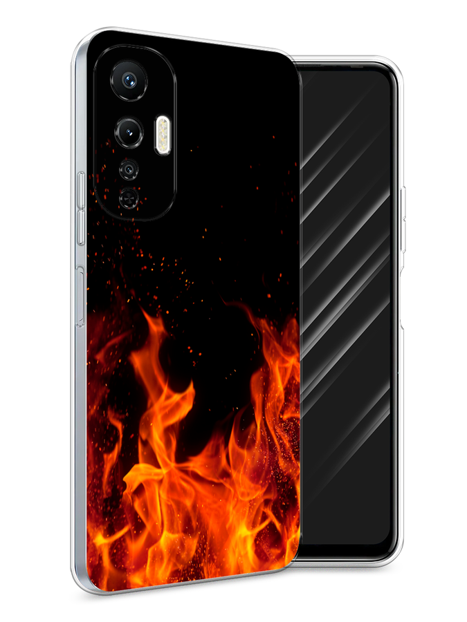 

Чехол Awog на Infinix Hot 20S "Все в огне", Оранжевый;черный, 3103650-4