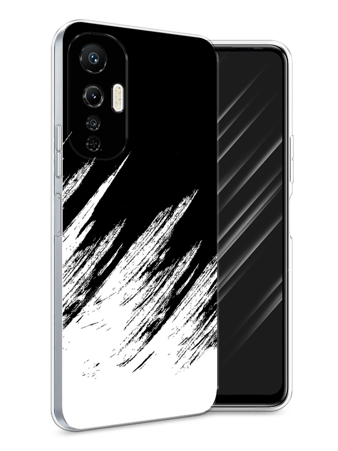 

Чехол Awog на Infinix Hot 20S "Черно белые брызги", Черный;белый;бежевый, 3103650-3