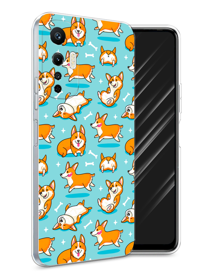 

Чехол Awog на Infinix Hot 20S "Веселые корги", Коричневый, 3103650-2