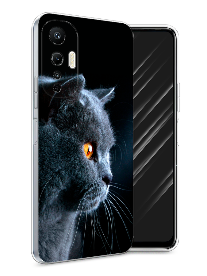 

Чехол Awog на Infinix Hot 20S "Благородный кот британец", Черный;серый;оранжевый, 3103650-2