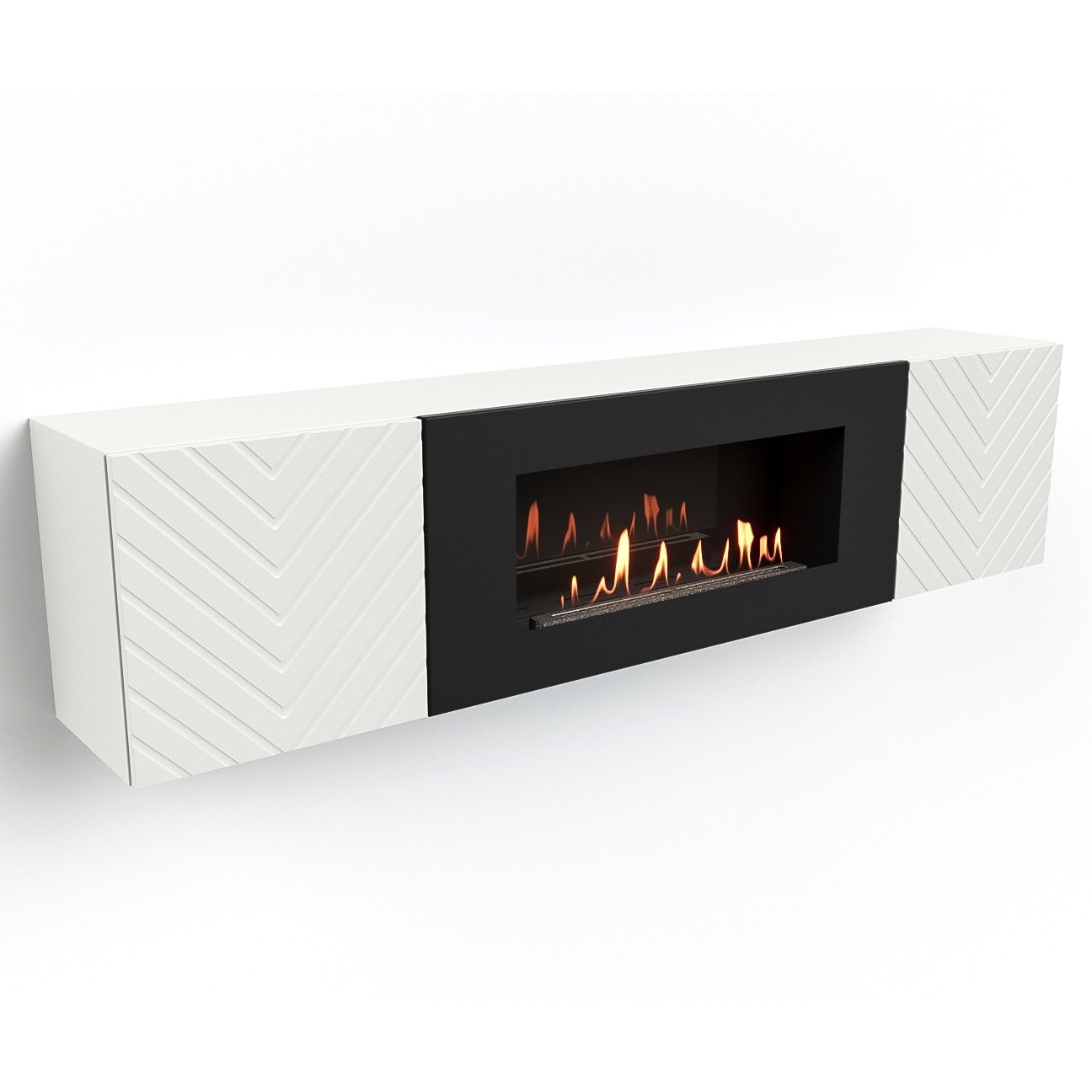 

Тумба с биокамином Firelight BFP-P1700V белая, BFP-P1700V
