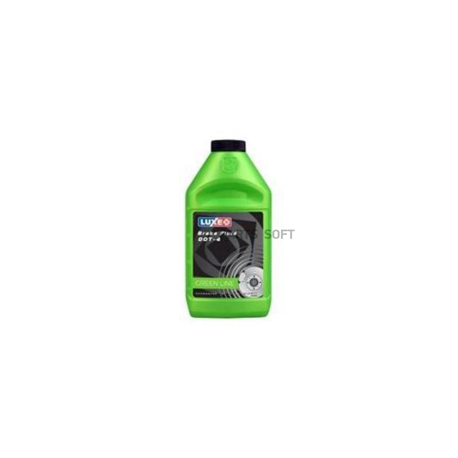 Жидкость тормозная luxe green line dot4 455 г 646