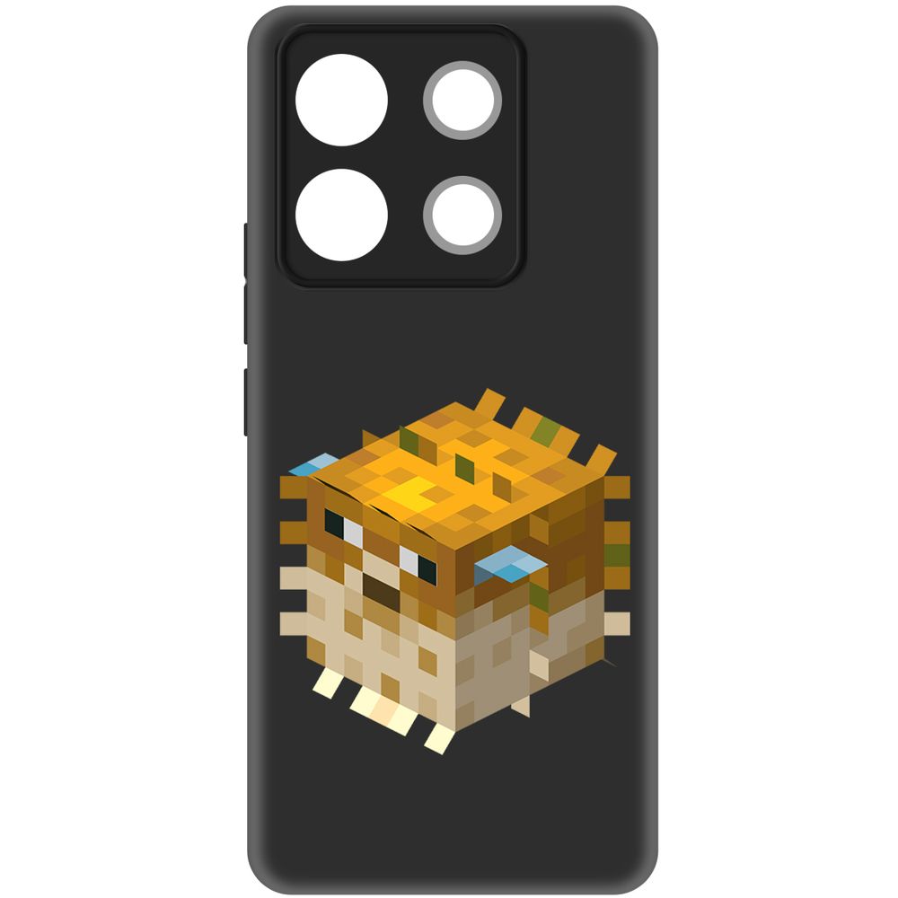 

Чехол-накладка Krutoff Soft Case Minecraft-Иглобрюх для Poco X6 черный