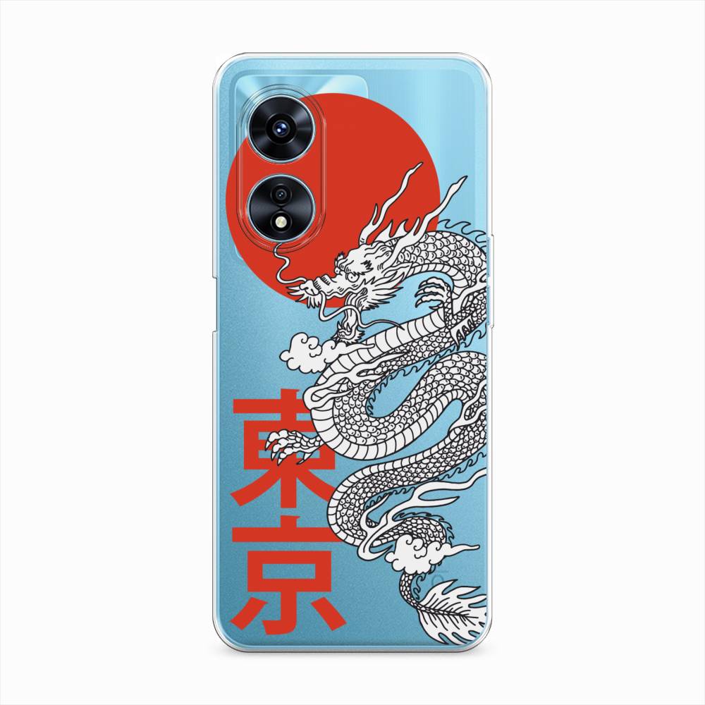 

Чехол на Oppo A97 "Китайский дракон", Черный;красный;белый, 2511050-1