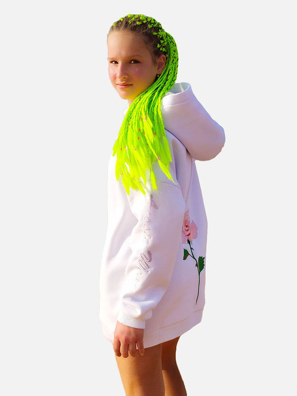 

Худи детское Aussie wear 512101 цв. белый р. 146-164, Роза