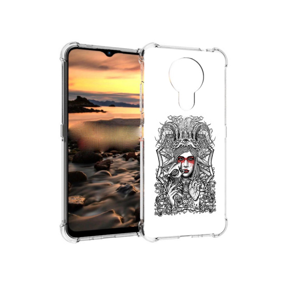 

Чехол MyPads Tocco для Nokia 1.4 грусная девушка (PT159954.115.302), Прозрачный, Tocco