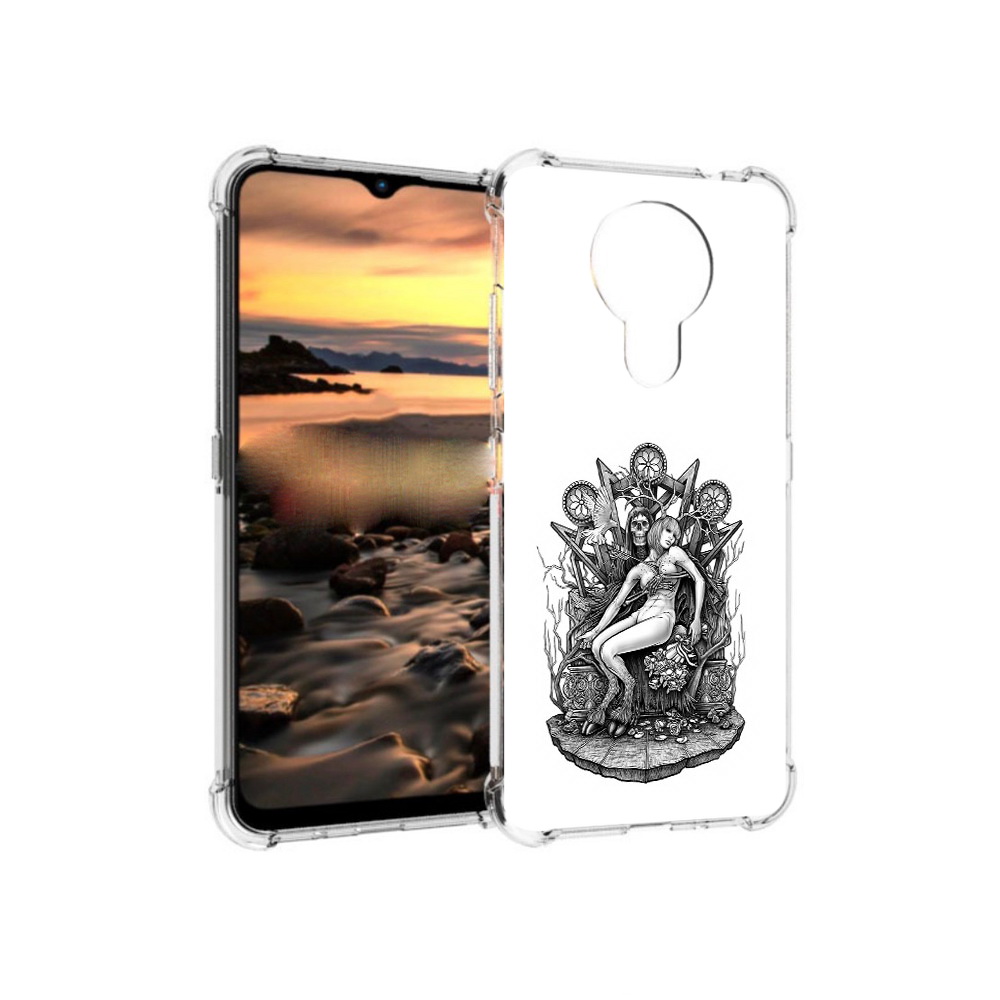 

Чехол MyPads Tocco для Nokia 1.4 девушка на троне (PT159954.115.309), Прозрачный, Tocco