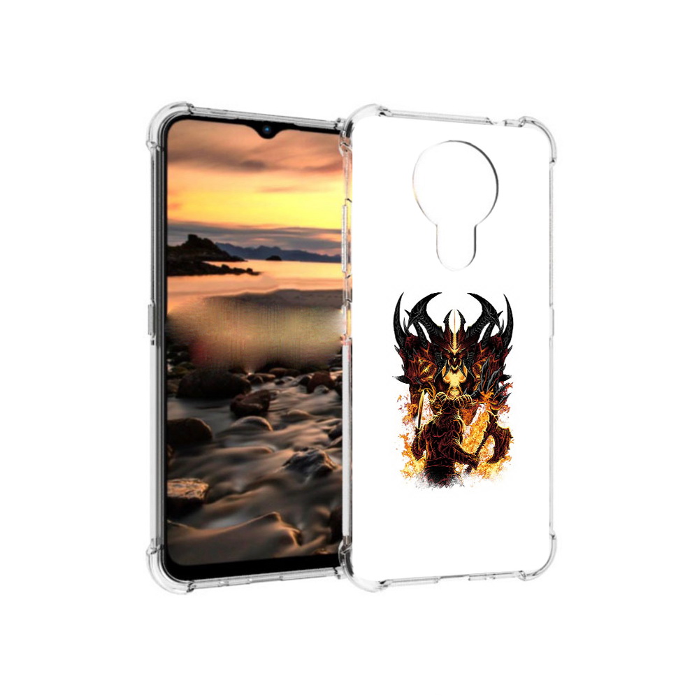 

Чехол MyPads Tocco для Nokia 1.4 демон shadow fiend (PT159954.115.318), Прозрачный, Tocco