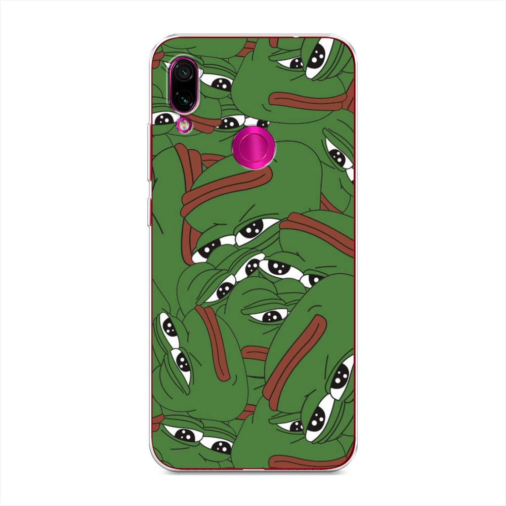 

Чехол Awog на Xiaomi Redmi Note 7 "Печальный frog", Разноцветный, 34750-9