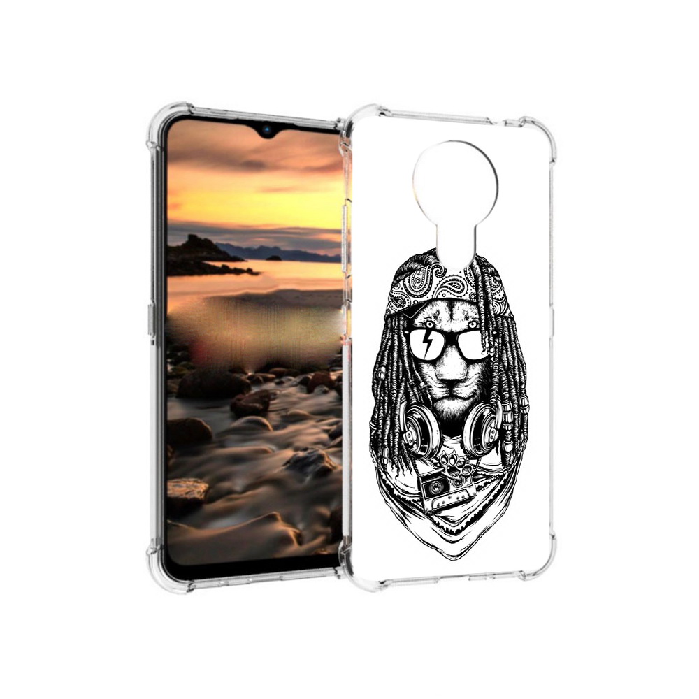 

Чехол MyPads Tocco для Nokia 1.4 дреды льва (PT159954.115.338), Прозрачный, Tocco