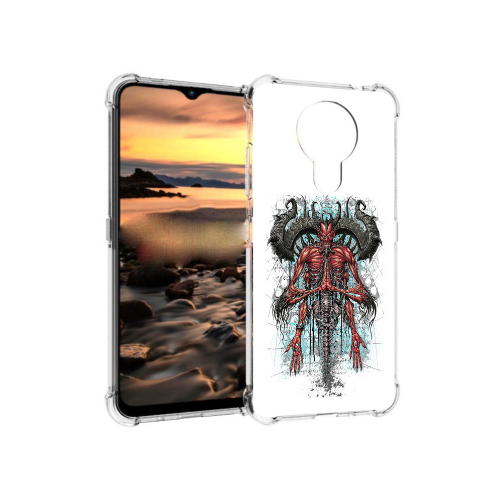 

Чехол MyPads Tocco для Nokia 1.4 дьявол (PT159954.115.340), Прозрачный, Tocco