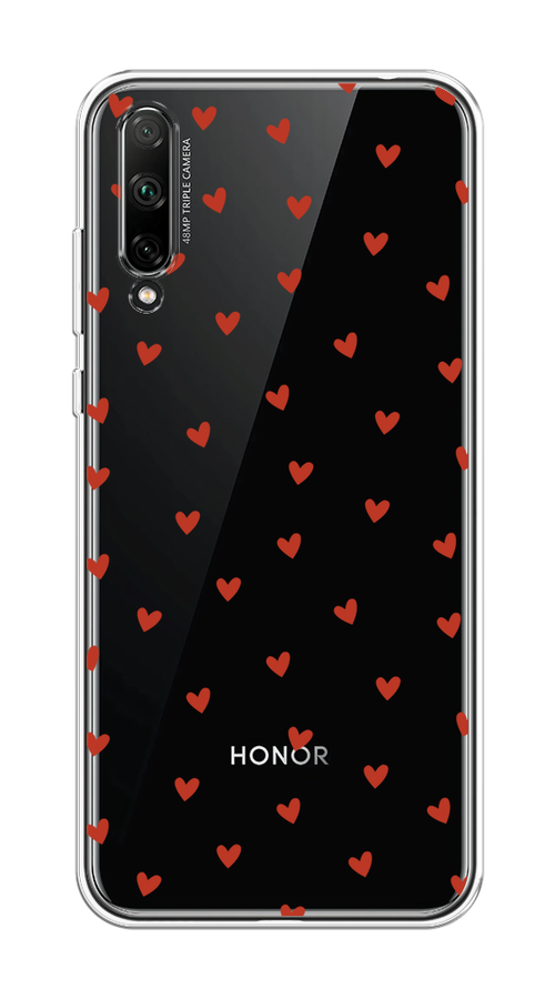 

Чехол на Honor 30i "Red hearts", Красный;прозрачный, 6104050-1