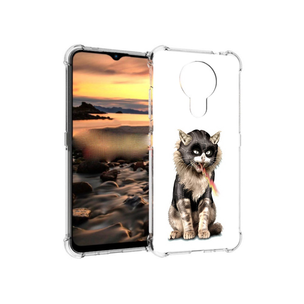 

Чехол MyPads Tocco для Nokia 1.4 дьяволский кот (PT159954.115.341), Прозрачный, Tocco