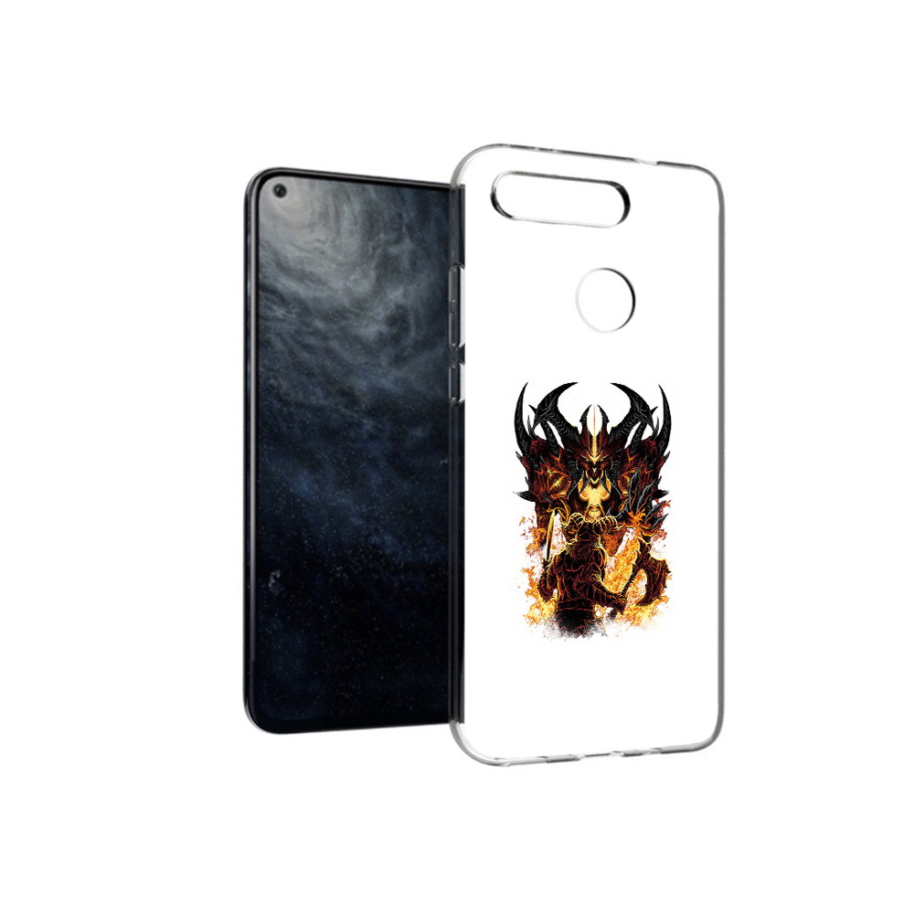 

Чехол MyPads Tocco для Huawei Honor 20 демон shadow fiend, Прозрачный, Tocco