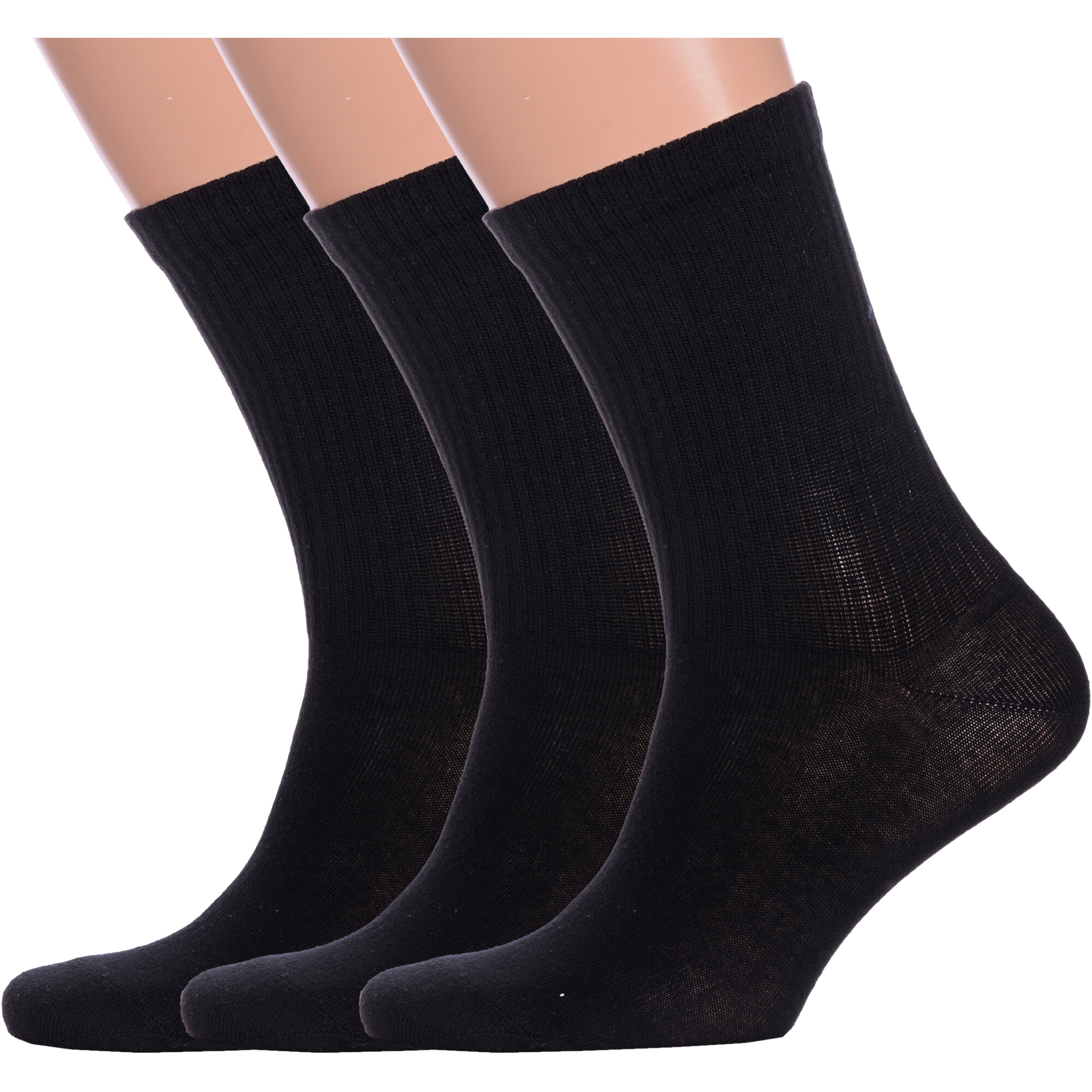 Комплект носков мужской Борисоглебский трикотаж 3-4С305 черные, 29-31