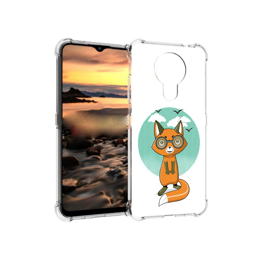 

Чехол MyPads Tocco для Nokia 1.4 задумчивая лиса (PT159954.115.348), Прозрачный, Tocco