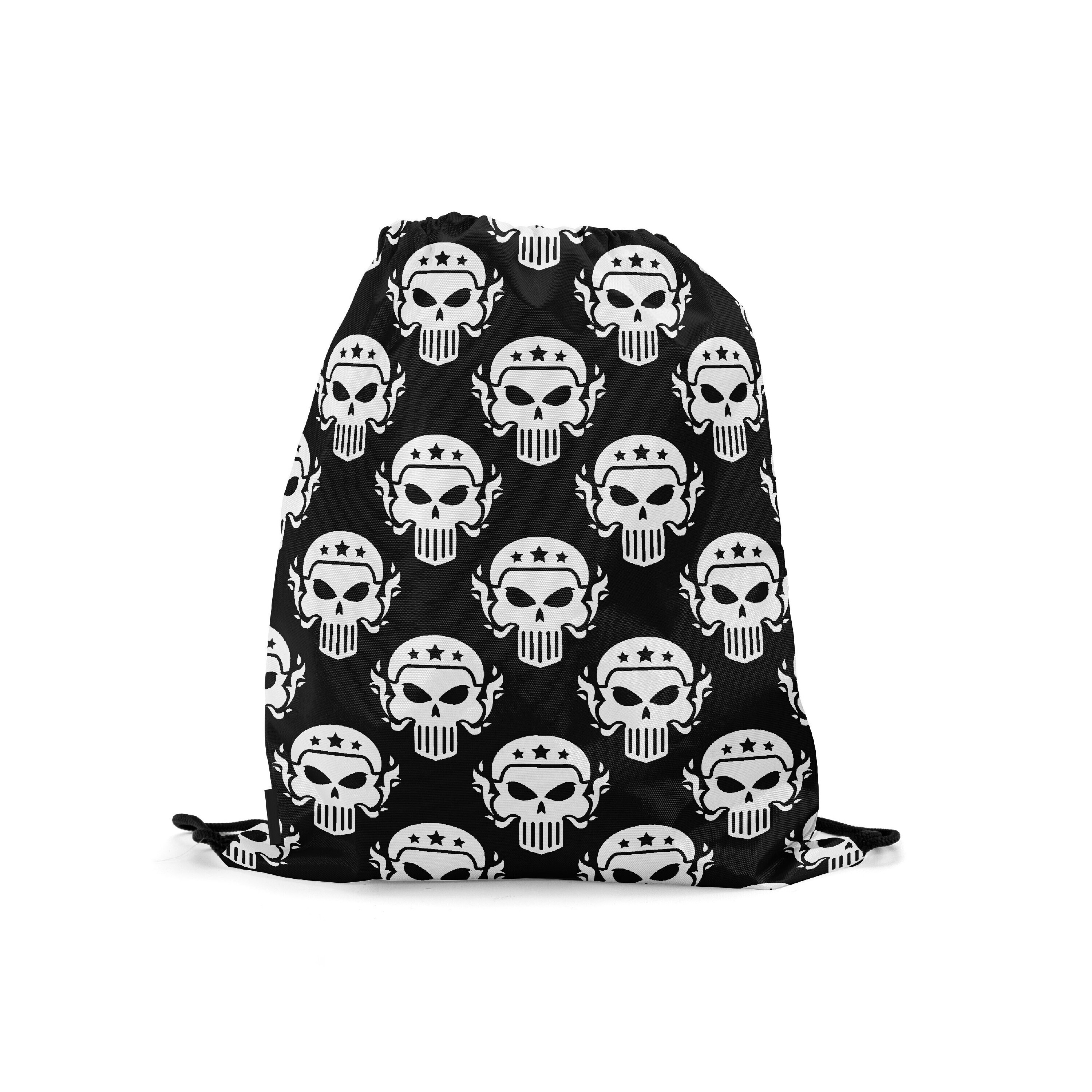 

Мешок-рюкзак для сменной обуви Burnettie SkullPattern11Big, Черный