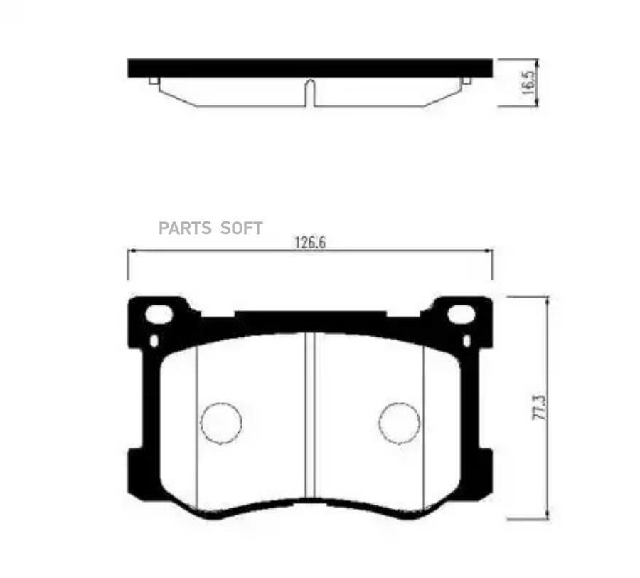 

Тормозные колодки HSB дисковые HP1050