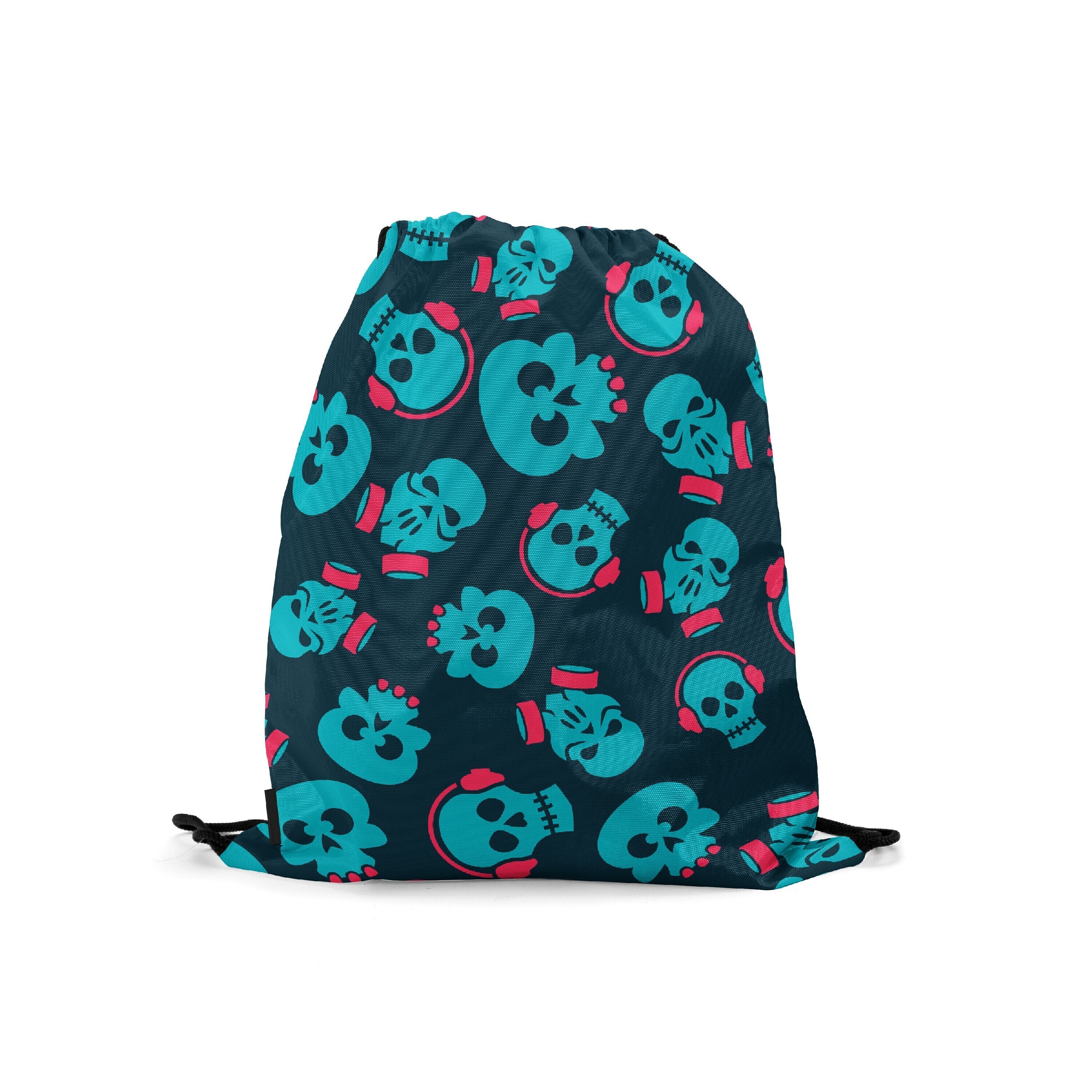 

Мешок-рюкзак для сменной обуви Burnettie SkullPattern13, Бирюзовый